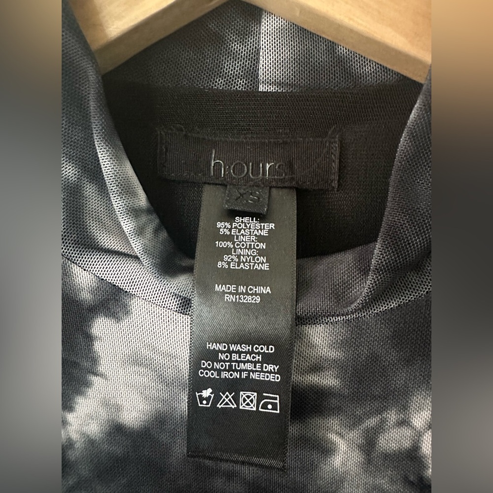 h:ours Charcoal and Black Bodysuit - Picture 4 of 4